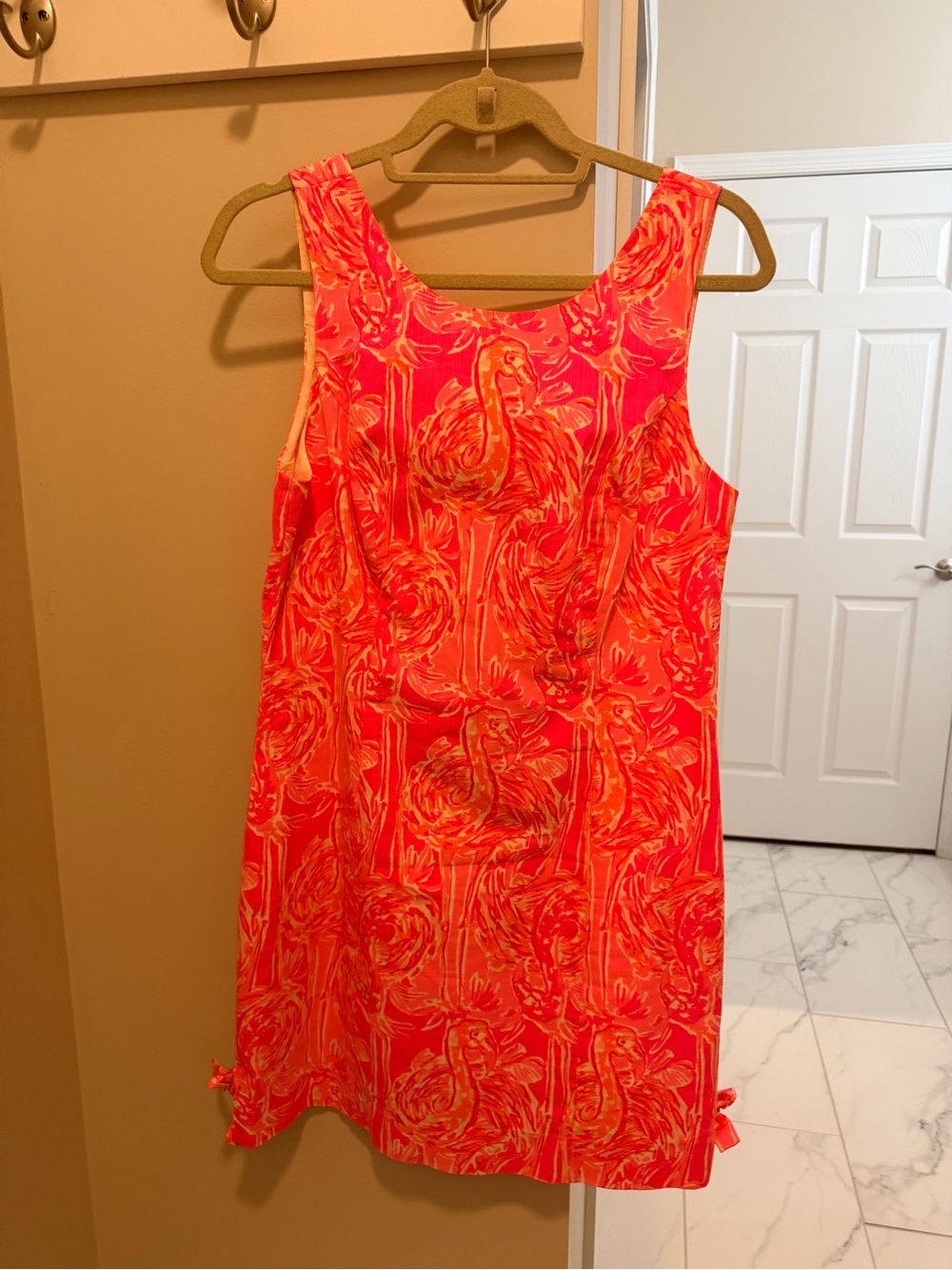 Lilly Pulitzer Hot Pink & Coral Sleeveless Shift Dress